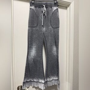 Free People Intimately Cozy Cool Burnout Lounge Sleep Pants in charcoal grey XS